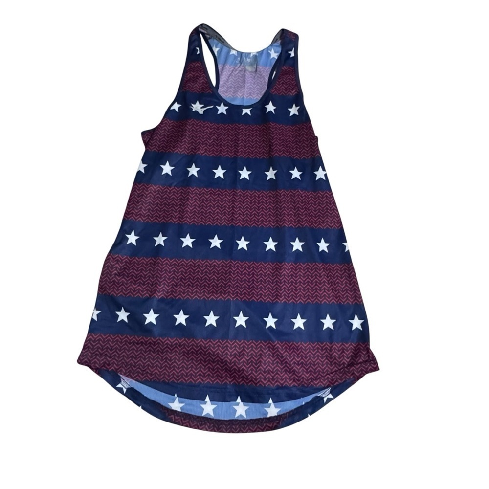 Mizuno Blue and Red Stars and Stripes Tank Top